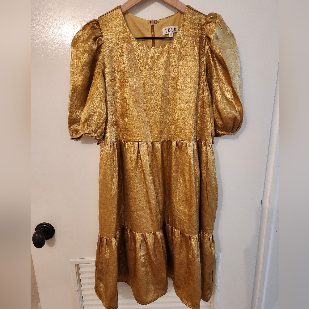 TCEC Nostalchicks Gold Dress